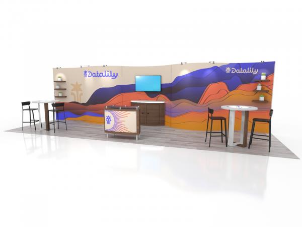 ECO-3128 Sustainable Modular Trade Show Display -- 10 x 30 Version